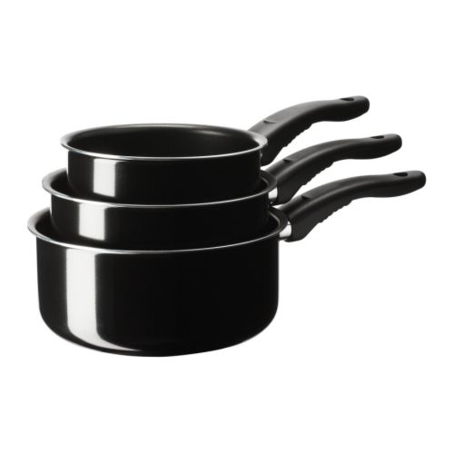 KAVALKAD - saucepan, set of 3 1, 1.5, 2L, black | IKEA Taiwan Online - PE205898_S4