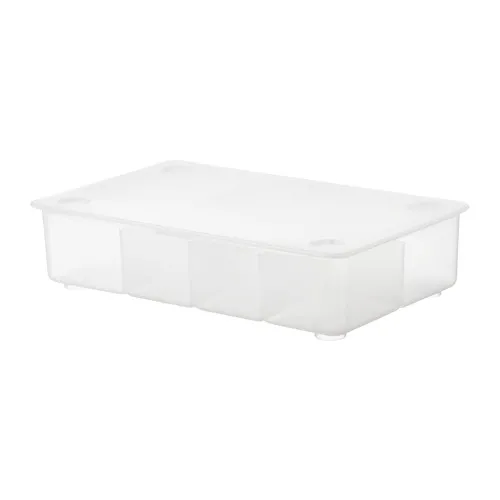 GLIS - 附蓋收納盒, 透明, 34x21 公分 | IKEA 線上購物 - PE727878_S4