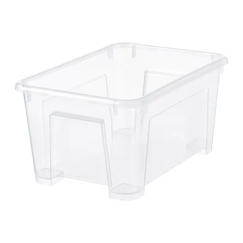 SAMLA - 收納盒, 透明, 28x19x14 公分/5 公升 | IKEA 線上購物 - PE727898_S4