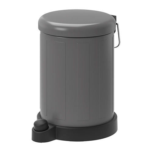 TOFTAN - waste bin, grey, 4 l | IKEA Taiwan Online - PE727951_S4