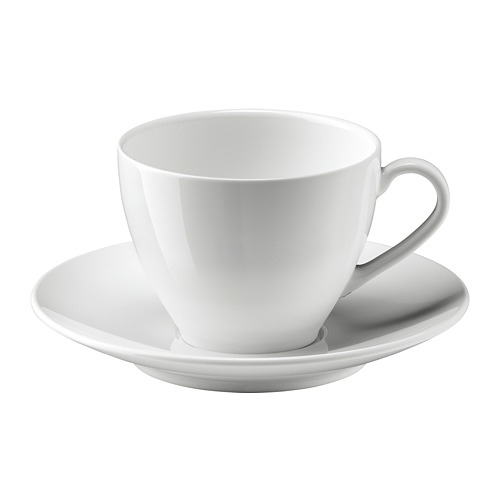 VÄRDERA - coffee cup and saucer, white, 20 cl | IKEA Taiwan Online - PE727991_S4