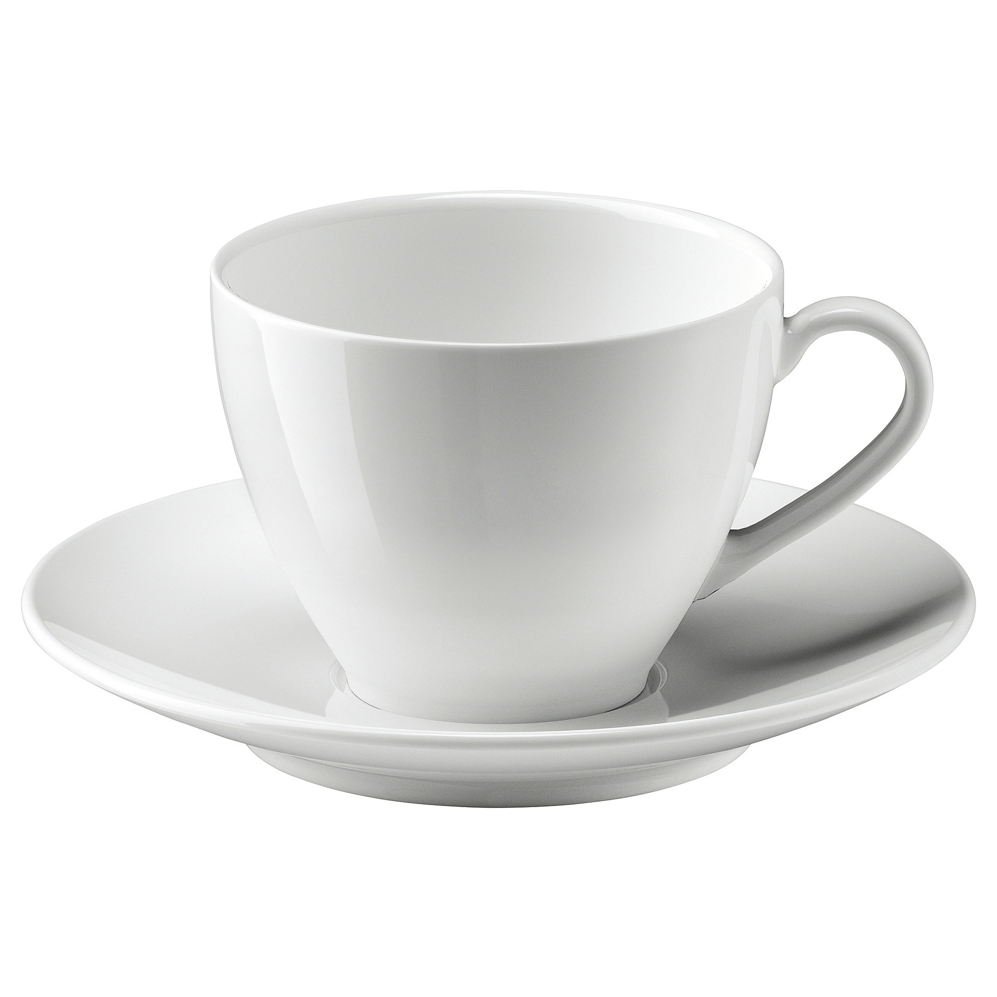 VÄRDERA coffee cup and saucer