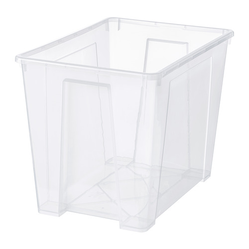 SAMLA - 收納盒, 透明, 56x39x42 公分/65 公升 | IKEA 線上購物 - PE728003_S4