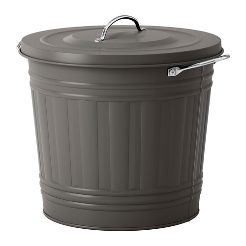 KNODD bin with lid