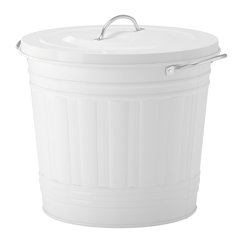 KNODD - bin with lid, white, 16 l | IKEA Taiwan Online - PE728022_S4
