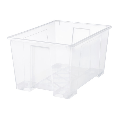 SAMLA - 收納盒, 透明, 78x56x43 公分/130 公升 | IKEA 線上購物 - PE728023_S4