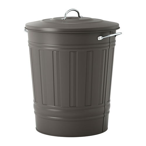 KNODD bin with lid