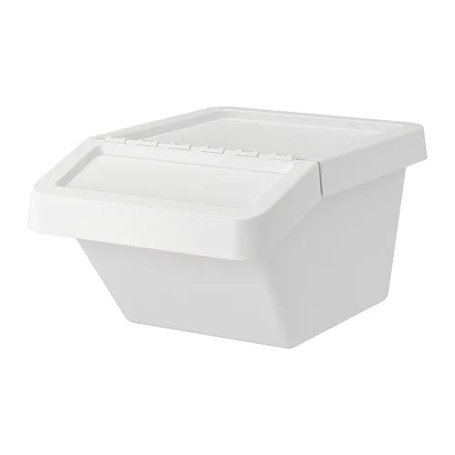 SORTERA - 附蓋垃圾分類箱, 白色, 37 公升 | IKEA 線上購物 - PE728041_S4