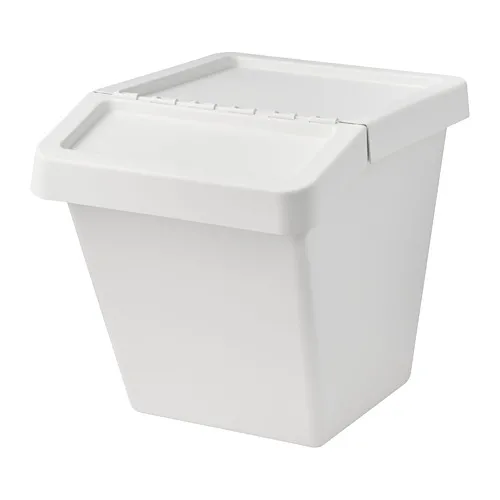 SORTERA - 附蓋垃圾分類箱, 白色, 60 公升 | IKEA 線上購物 - PE728056_S4