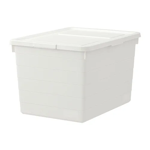 SOCKERBIT - box with lid, white, 38x51x30 cm | IKEA Taiwan Online - PE728058_S4