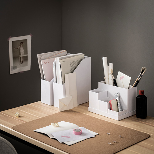 TJENA - 文具收納盒, 白色 | IKEA 線上購物 - PE771591_S4