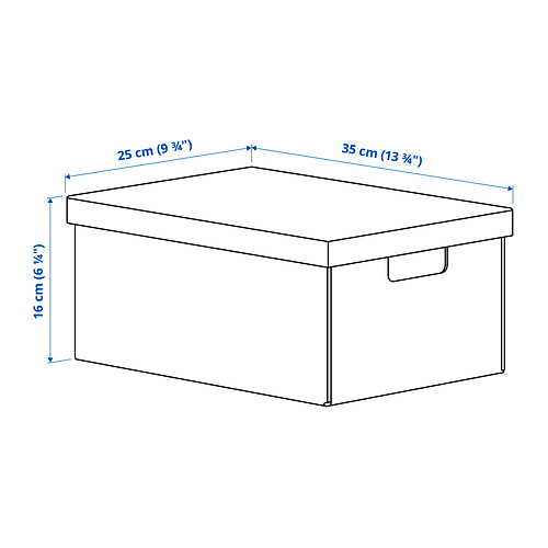 FJÄDERHARV storage box with lid