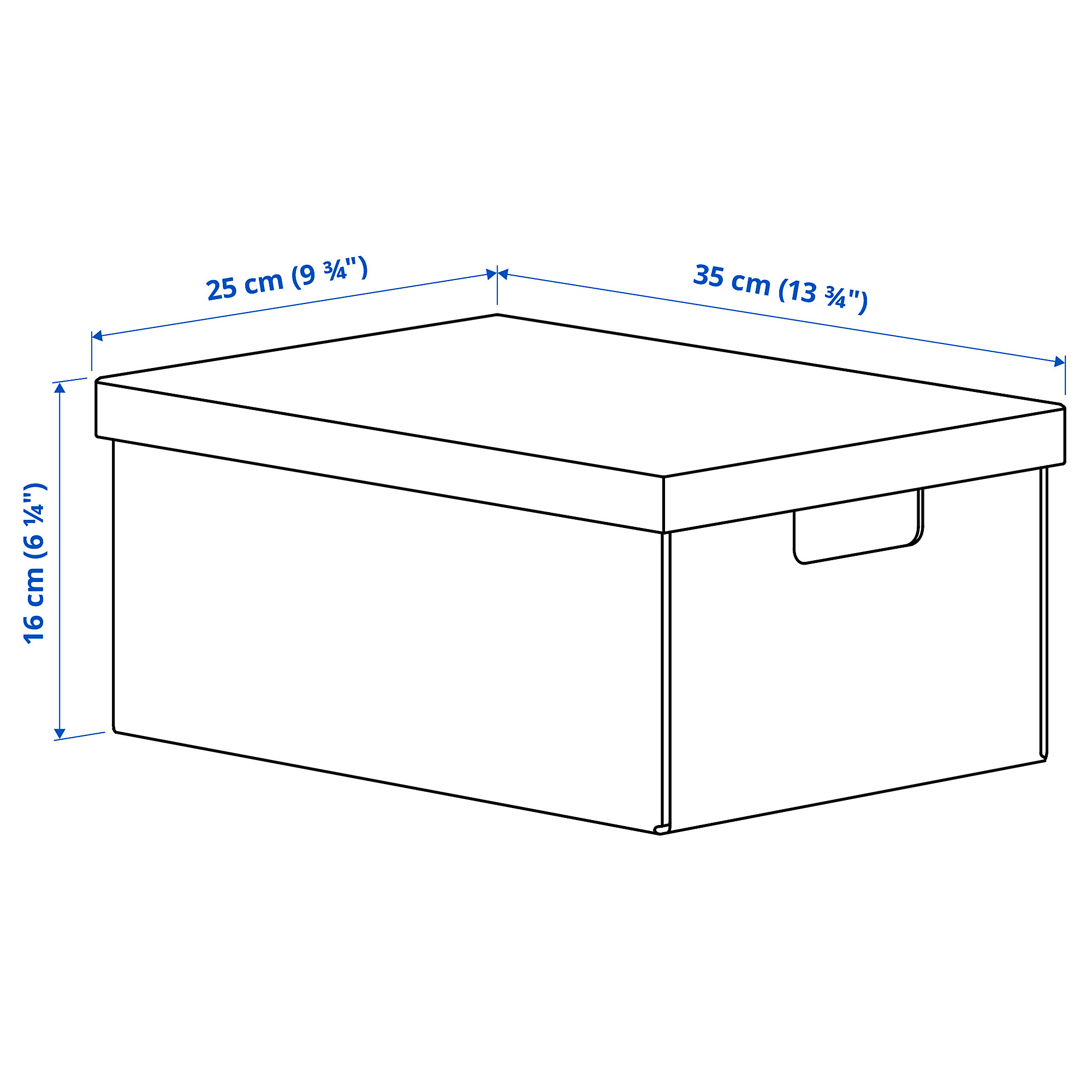 FJÄDERHARV storage box with lid