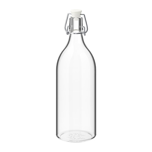 KORKEN - bottle with stopper, clear glass, 1 l | IKEA Taiwan Online - PE728113_S4