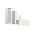 PLATSA 衣櫃附6門板/3抽