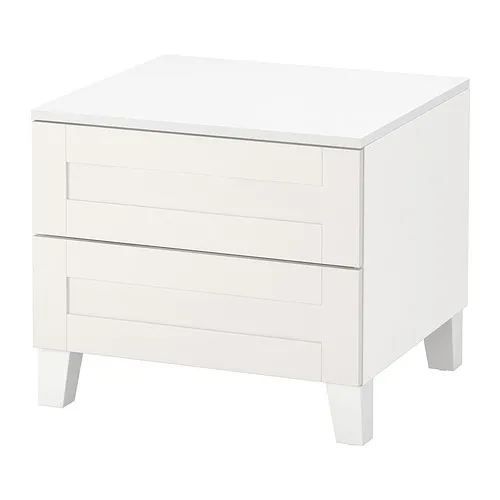 PLATSA - 抽屜櫃/2抽, 白色/Sannidal 白色, 60x57x53 公分 | IKEA 線上購物 - PE870713_S4