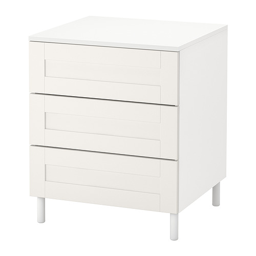 PLATSA chest of 3 drawers