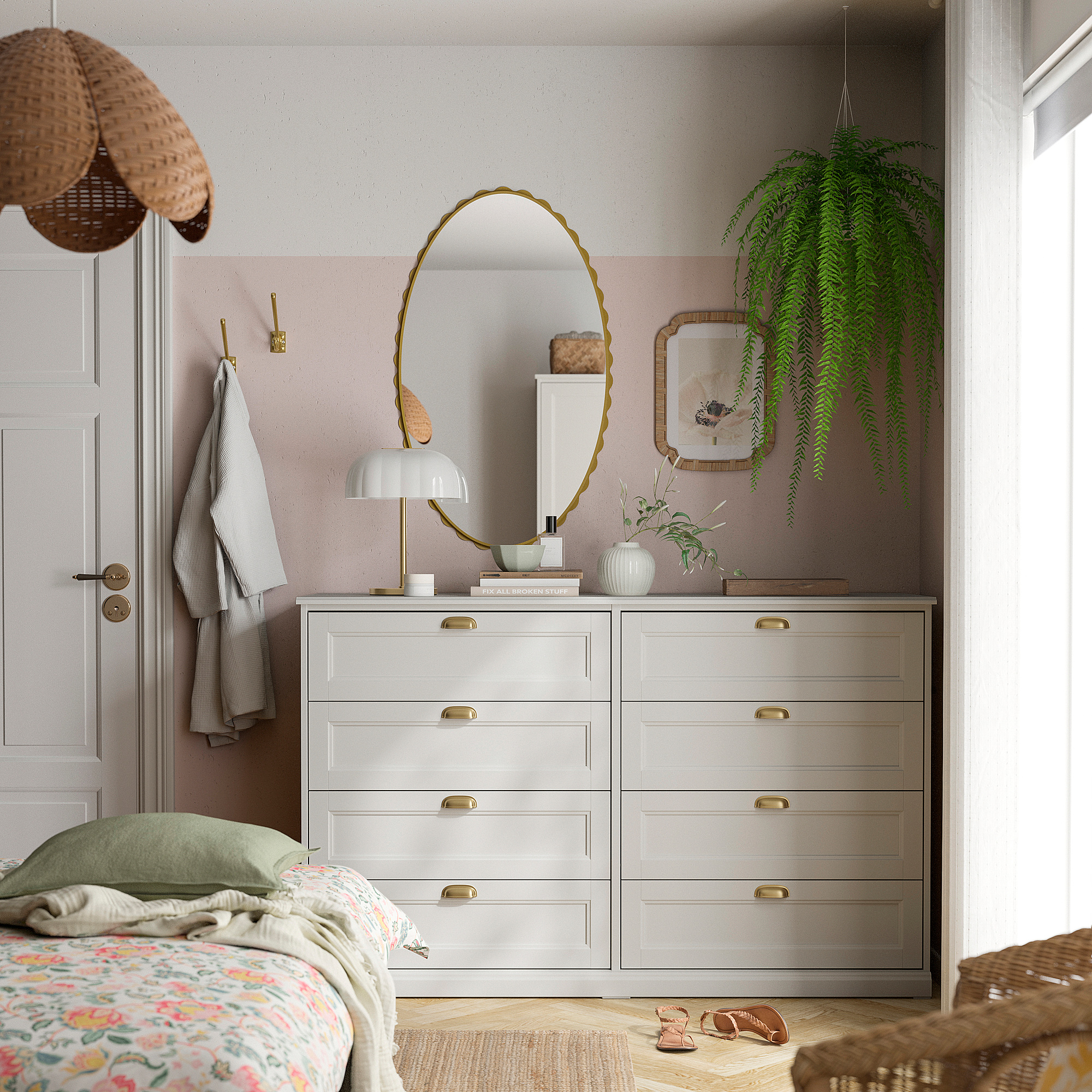 FÅGELFJÄLLET chest of 8 drawers