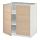 METOD - 底櫃附層板/2門板, 白色/Askersund 淺色梣木紋 | IKEA 線上購物 - PE637707_S1
