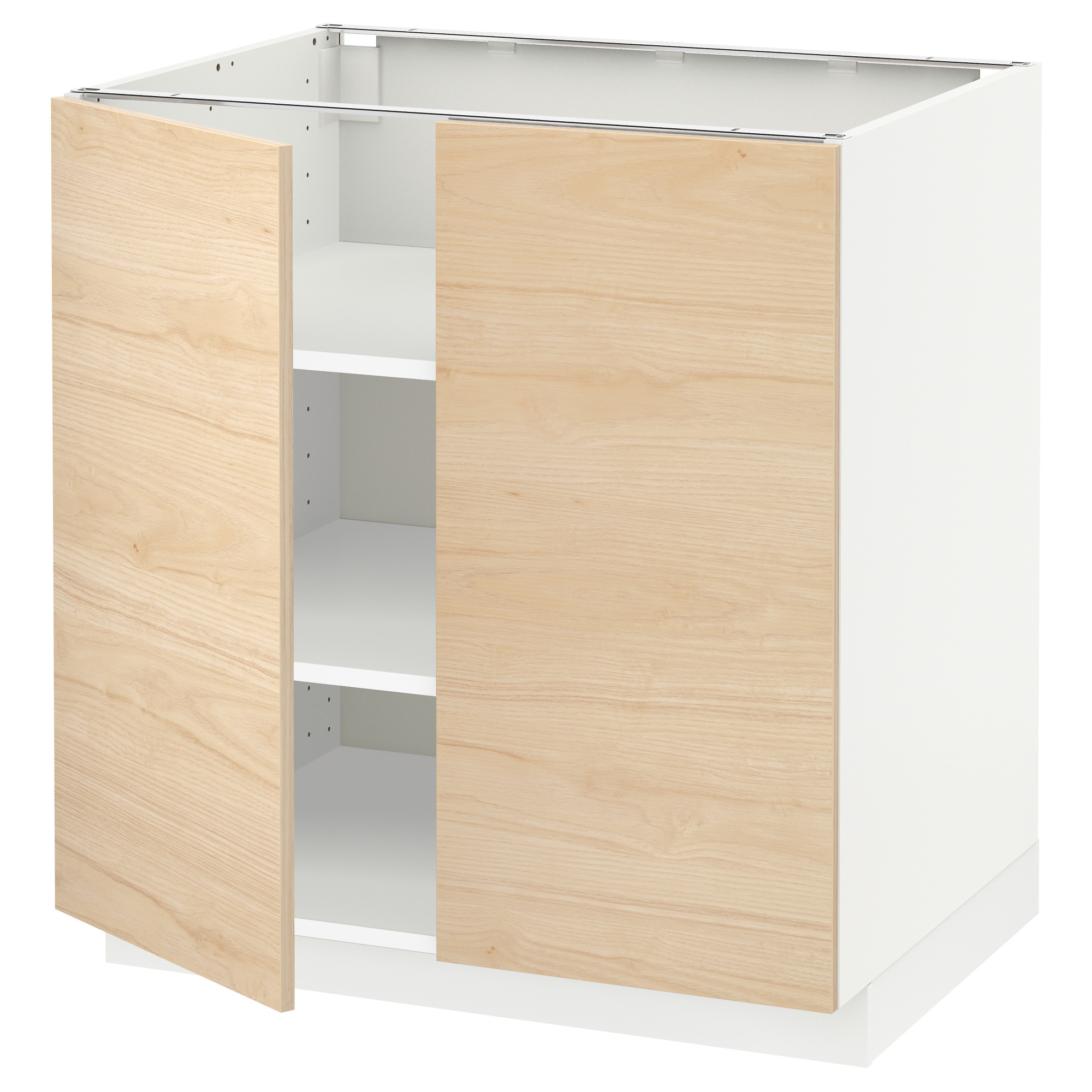 METOD base cabinet with shelves/2 doors