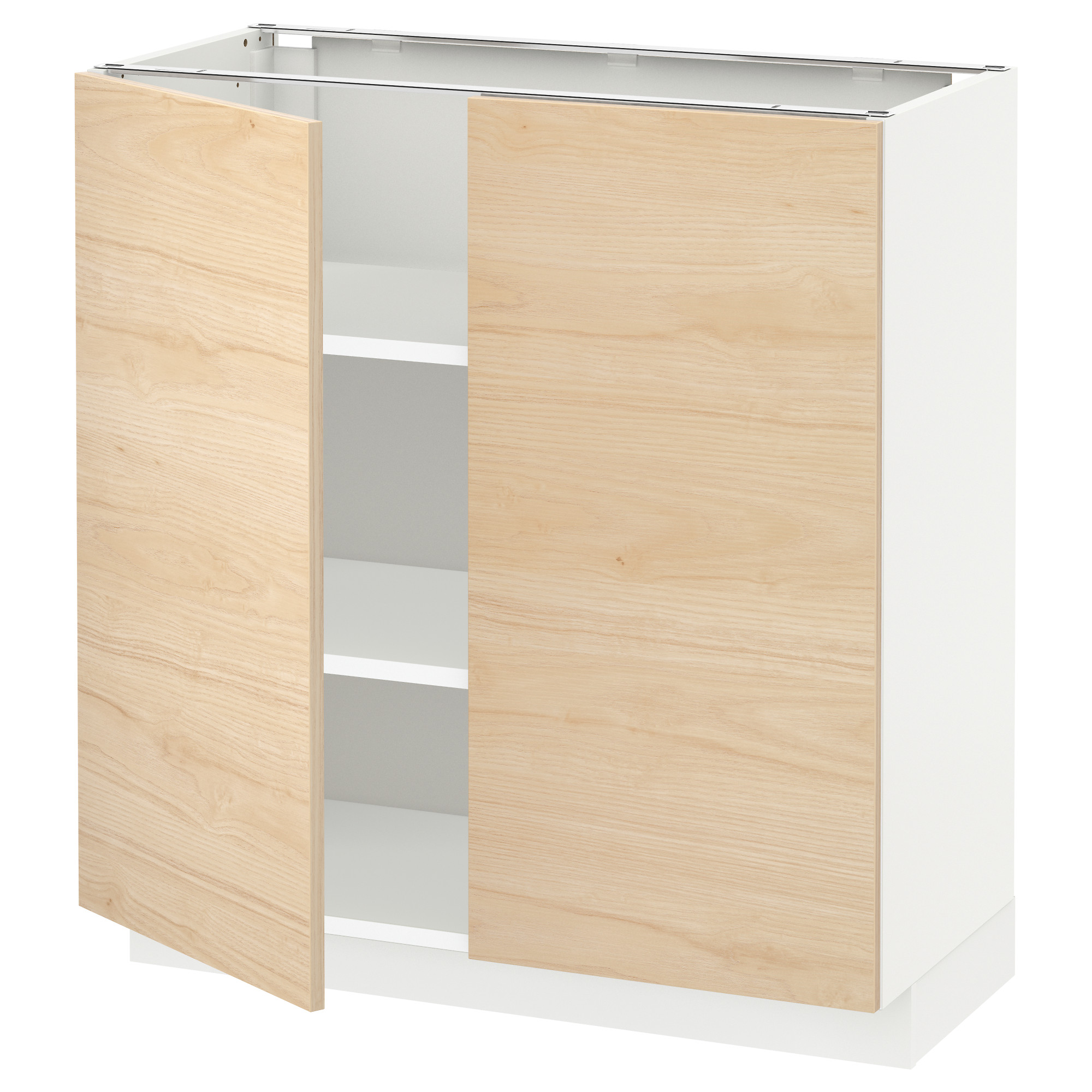 METOD base cabinet with shelves/2 doors