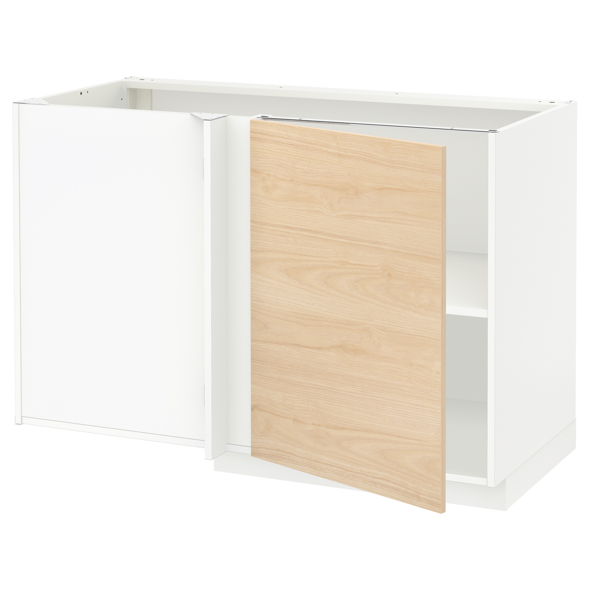 METOD corner base cabinet with shelf