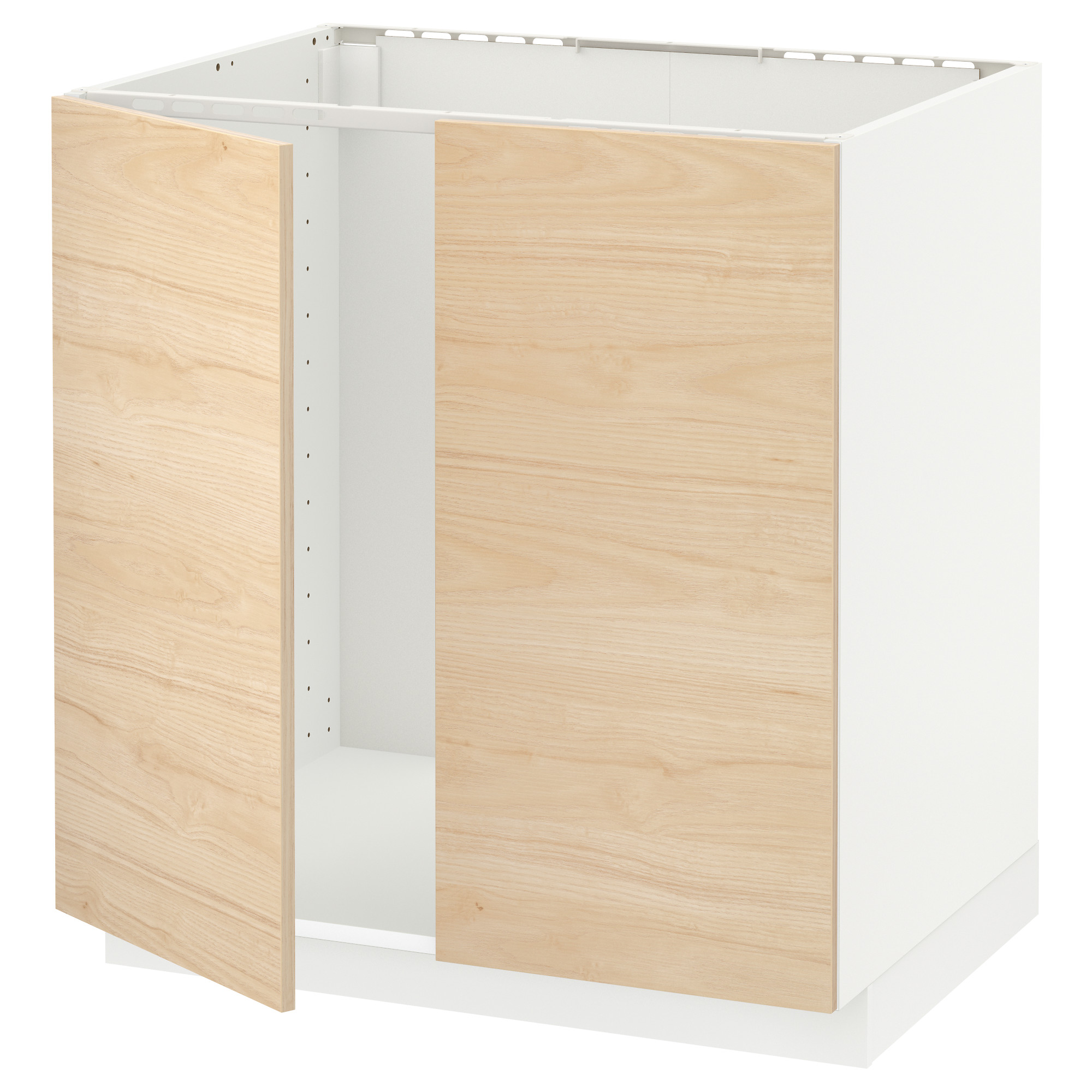 METOD base cabinet for sink + 2 doors