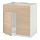 METOD - 水槽底櫃附2門板/面板, 白色/Askersund 淺色梣木紋 | IKEA 線上購物 - PE637844_S1