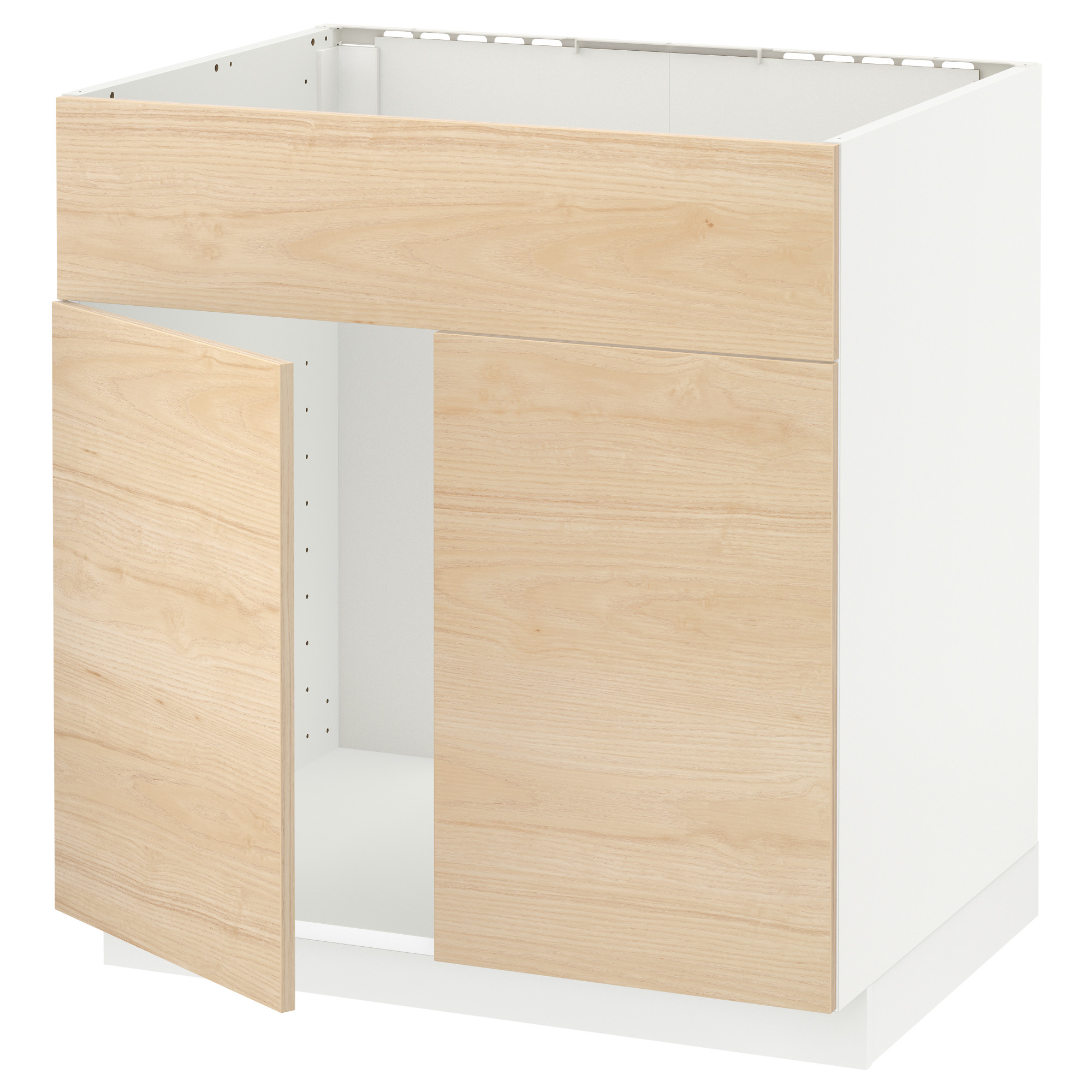 METOD base cabinet f sink w 2 doors/front