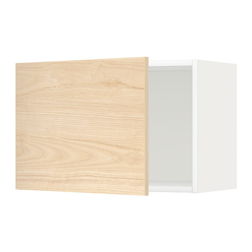 METOD - 壁櫃, 白色/Askersund 淺色梣木紋 | IKEA 線上購物 - PE637726_S4