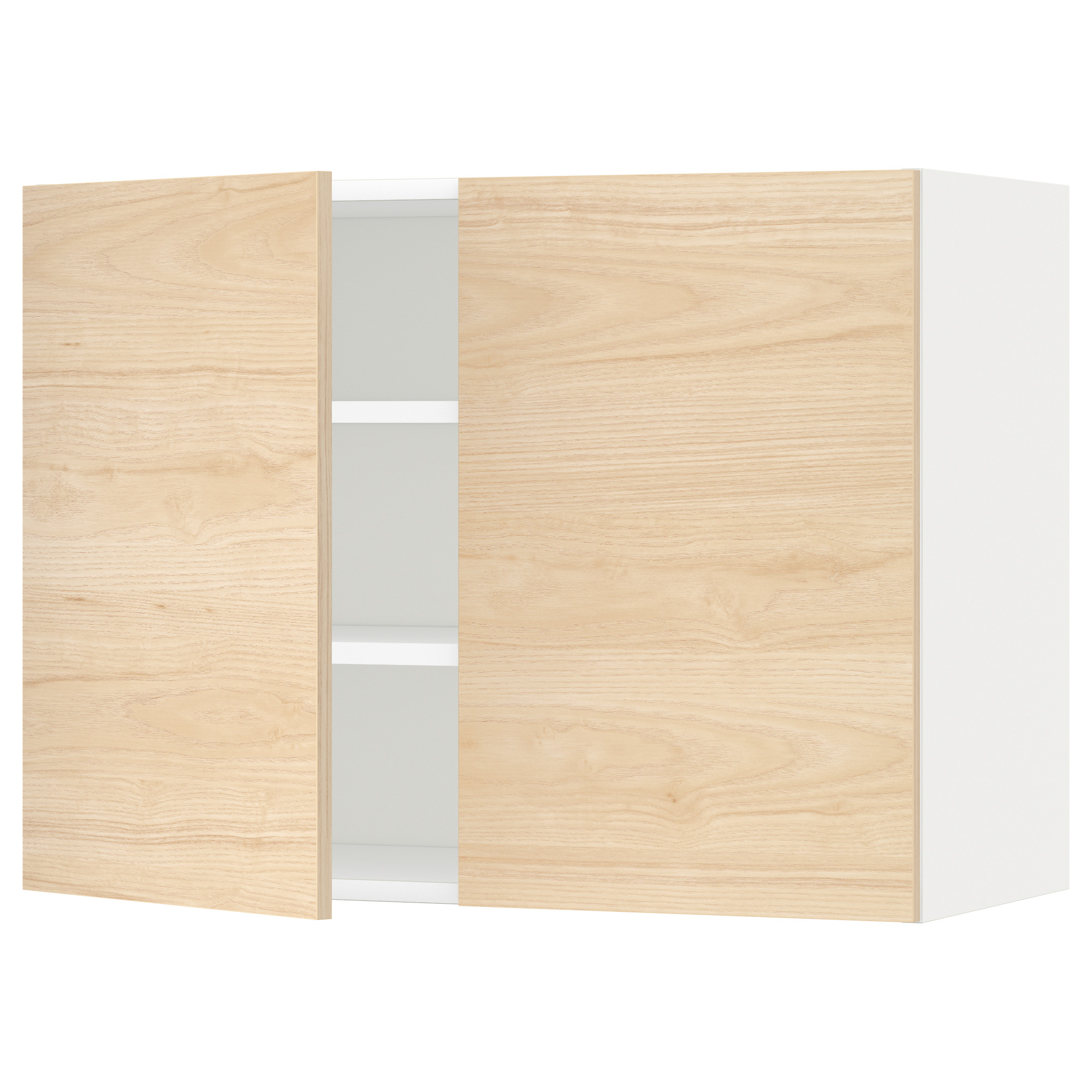 METOD wall cabinet with shelves/2 doors