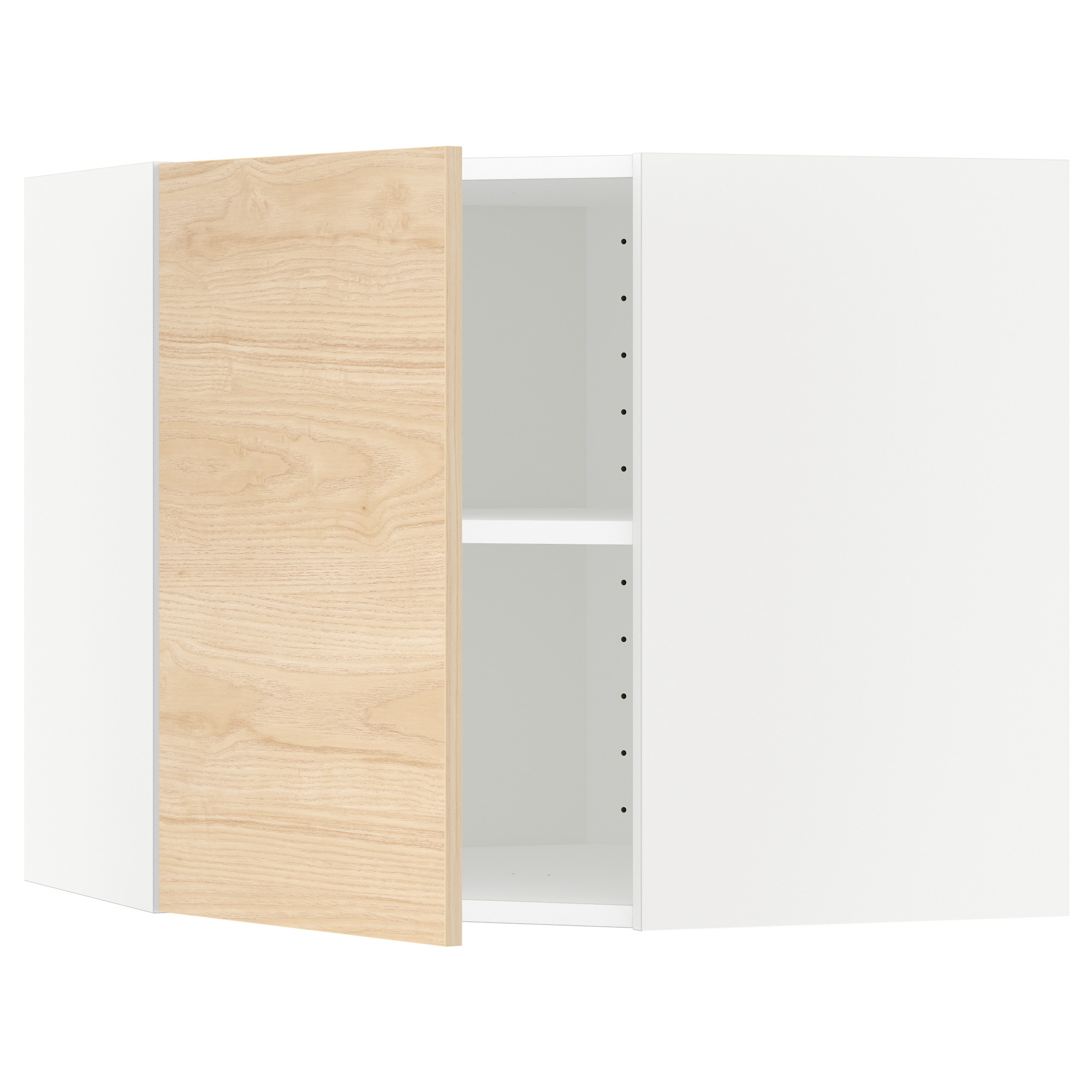 METOD corner wall cabinet with shelves