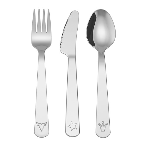 FABLER - 餐具 3件組, 不鏽鋼 | IKEA 線上購物 - PE728202_S4