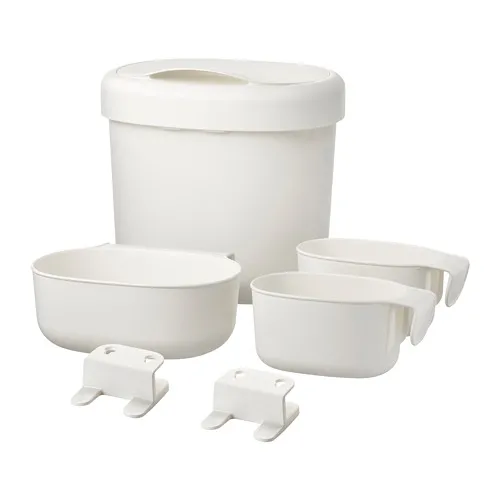 ÖNSKLIG - 尿布更換桌儲物籃 4件組, 白色 | IKEA 線上購物 - PE728172_S4