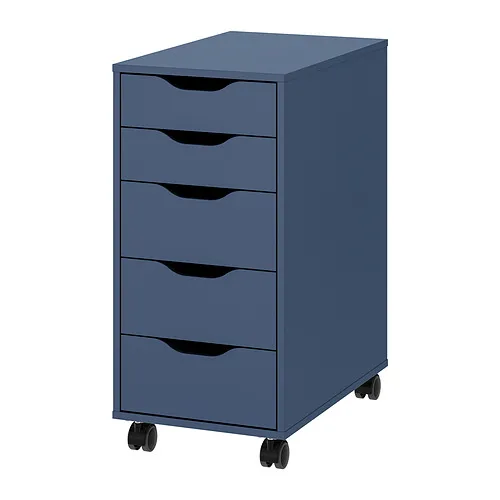 ALEX - 附輪腳抽屜櫃, 黑藍色, 36x76 公分 | IKEA 線上購物 - PE973111_S4