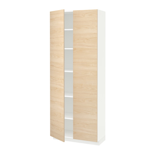 METOD high cabinet with shelves