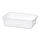 IKEA 365+ - food container, rectangular/plastic, 1 L | IKEA Taiwan Online - PE728238_S1