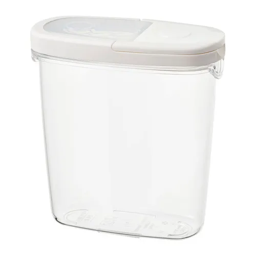 IKEA 365+ - dry food jar with lid, transparent/white, 1.3 l | IKEA Taiwan Online - PE728250_S4