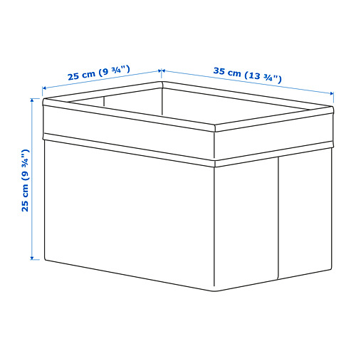 DRÖNA - 收納盒 25x35x25公分, 黑色 | IKEA 線上購物 - PE771664_S4