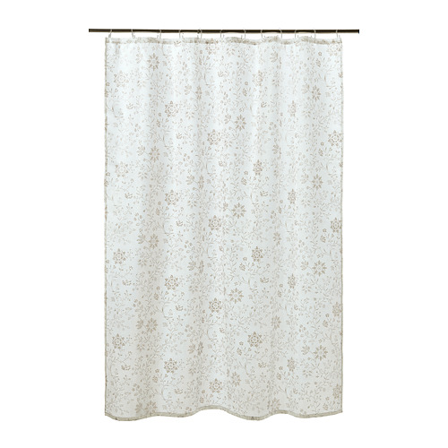 TYCKELN - shower curtain, white/dark beige | IKEA Taiwan Online - PE771653_S4