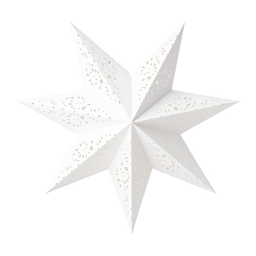 STRÅLA - lamp shade, paper star/lace white, 48 cm | IKEA Taiwan Online - PE771919_S4