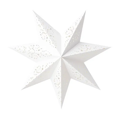 STRÅLA - 燈罩，紙製品 星形/蕾絲 白色，48 公分 | IKEA 線上購物 - PE771919_S4