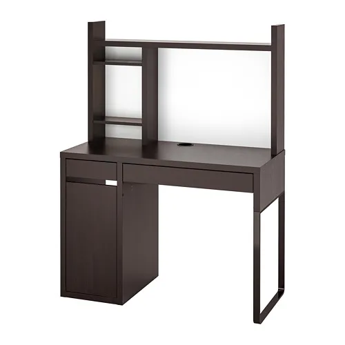 MICKE - desk, black-brown, 105 x 50 cm | IKEA Taiwan Online - PE771661_S4