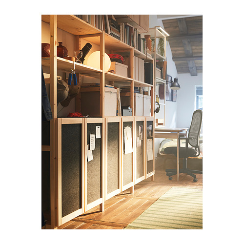 IVAR shelving unit with doors