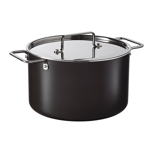 GULDÖRING pot with lid