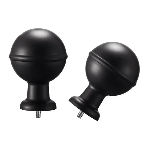 ALVARSTÅNDS - finials, 1 pair, black | IKEA Taiwan Online - E1010113_S4