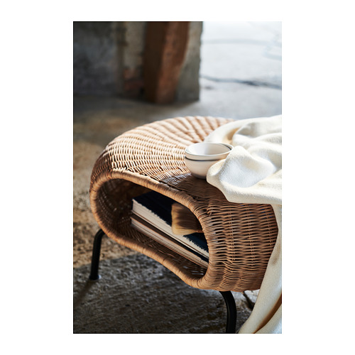 GAMLEHULT - footstool with storage, rattan/anthracite | IKEA Taiwan Online - PH159229_S4