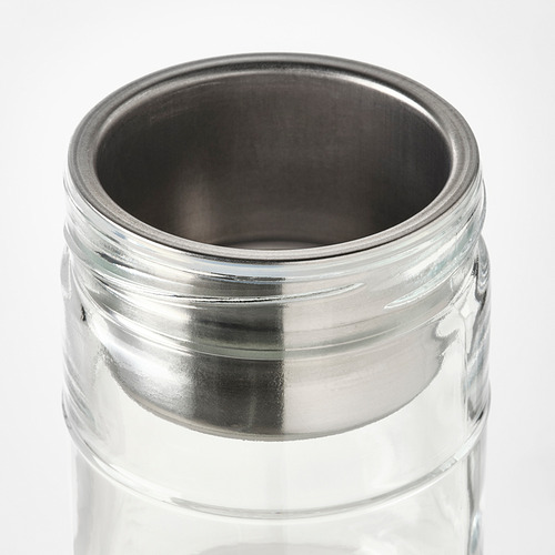DAGKLAR - jar with insert, clear glass/stainless steel | IKEA Taiwan Online - PE828501_S4