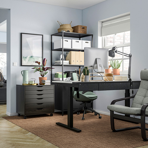 HATTEFJÄLL office chair with armrests