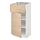 METOD/MAXIMERA - base cabinet with drawer/door, white/Askersund light ash effect | IKEA Taiwan Online - PE637878_S1